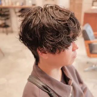 パーマ メンズ ツイスパ/波巻き対応 メンズ特化　石川愛理のヘアスタイル