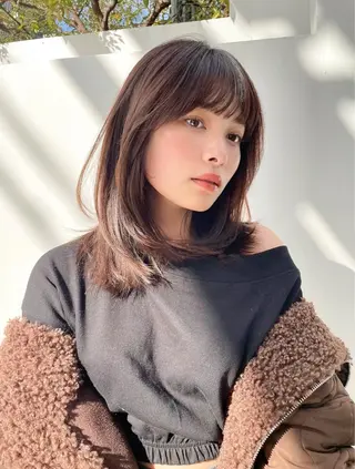 ミディアム カラー TOI所属・内野   龍海 / レイヤーカットのヘアスタイル