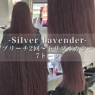 ロング カラー ヘアアレンジ 💓ブリーチ特化 透明感💓あい💓のヘアスタイル