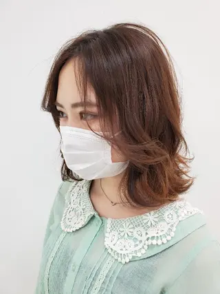 ミディアム 倉持 龍歩のヘアスタイル