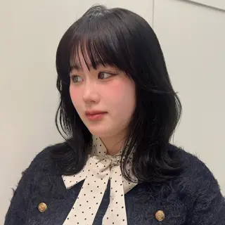 ミディアム 透明感🍨レイヤー ヘアセット/miyuのヘアスタイル