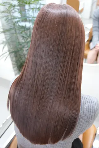 ロング カラー fab.所属・檜 果歩のヘアスタイル