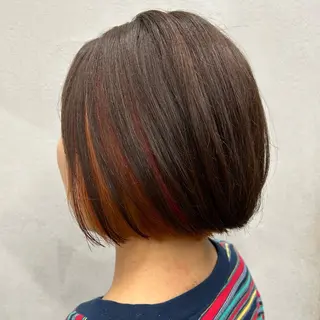 ショート N/デザインカラー 🌿ナギのヘアスタイル