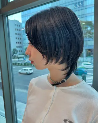 ショート ゆい/パーマ/レイヤ ー/似合わせカラーのヘアスタイル