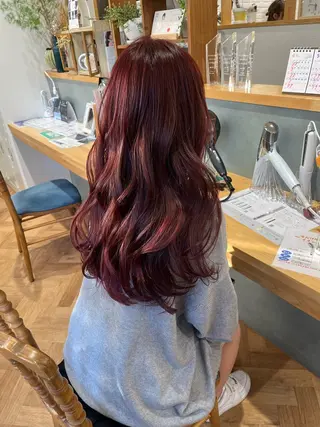 ロング カラー ヘアアレンジ merc. 🩵妹尾杏菜のヘアスタイル