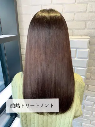 ロング 髪質改善/縮毛矯正 艶カラー/珠聡のヘアスタイル