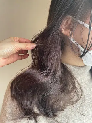 ロング カラー ヘアアレンジ キッズ ネイル マツエク・マツパ 透明感カラー/推しカ ラー☁️JURAのヘアスタイル