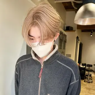 カラー メンズ nishido ハイライト/海外ヘアのヘアスタイル