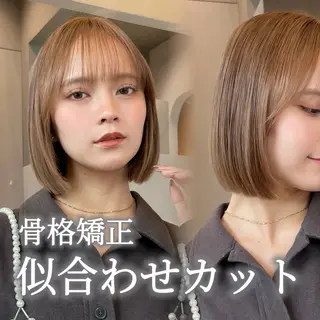 ショート カラー ボブ/縮毛矯正/レイ ヤー♡Natsukiのヘアスタイル