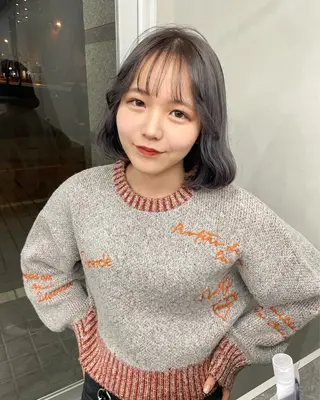 ミディアム カラー ブリーチ/ベージュ 💕/momoaのヘアスタイル