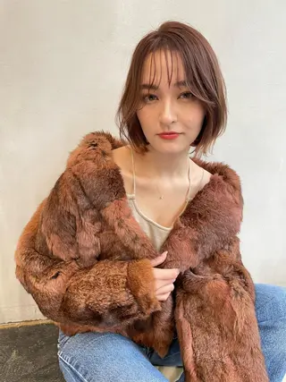 ショート カラー ショート/ボブ/ 心斎橋/宮脇美奈のヘアスタイル