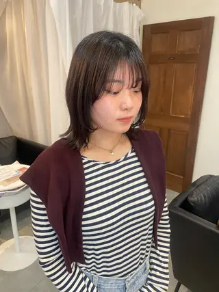 ミディアム 顔周りカット 🎀サヤカ🎀のヘアスタイル