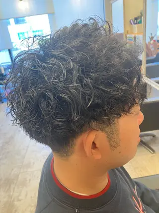 パーマ メンズ メンズ特化/パーマ/ フェードWATARUのヘアスタイル