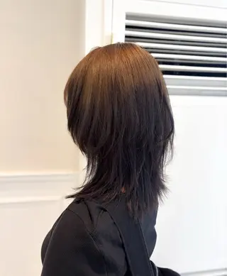 セミロング カラー 艶髪ハイトーン/ レイヤー/yuiのヘアスタイル