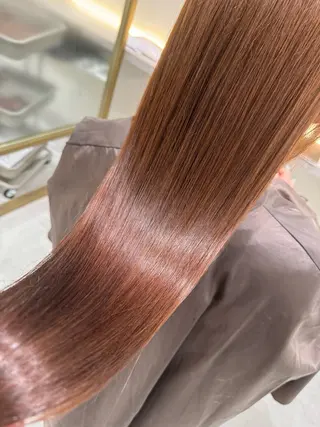 ロング 髪質改善 SNSモデルのヘアスタイル