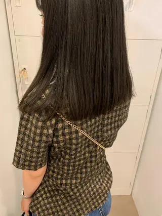 セミロング カラー フクシママユ / 柔らかカラーのヘアスタイル