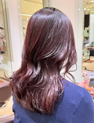 セミロング カラー 透明感カラー/ハイト ーン/メイク/umiのヘアスタイル