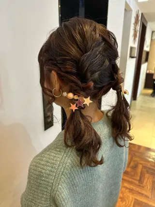 ミディアム ヘアアレンジ ひな ALBA🐰三鷹のヘアスタイル