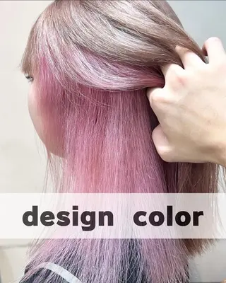 ミディアム ブリーチ/デザインカ ラー/村松愛翔のヘアスタイル