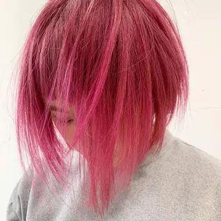 セミロング カラー THE./ブリーチ 透感カラー/髪質改善のヘアスタイル