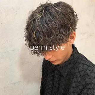 ショート パーマ 小山内 一馬のヘアスタイル
