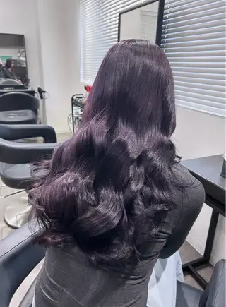 セミロング カラー ヘアアレンジ 💎韓国/ レイヤー カット/ 暖色🫧のヘアスタイル