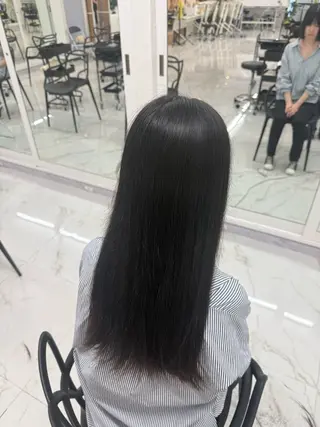 ロング りきと🦋河原町 縮毛矯正/艶カラーのヘアスタイル