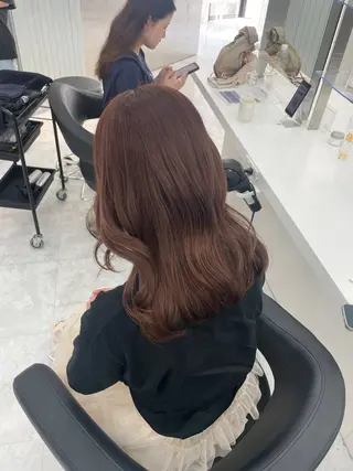 ミディアム MOE 福岡韓国ヘア✧︎のヘアスタイル