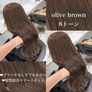 カラー ♡艶髪ブラウン himi♡のヘアスタイル