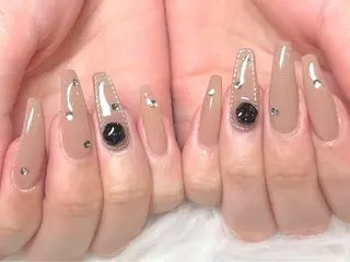 ロング 奥山joieange 心斎橋店のネイルデザイン
