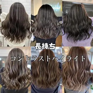 セミロング カラー ヘアアレンジ 久米 治仁のヘアスタイル