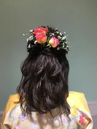 ミディアム 田中 未澪のヘアスタイル