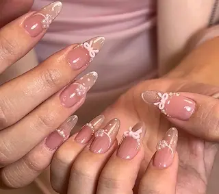 ネイル By moonネイル 🌷ワンホン/韓国風のネイルデザイン