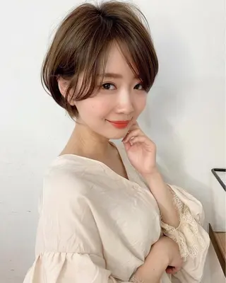 ショート 縮毛矯正/ショート/ レイヤー/畑中正敏のヘアスタイル