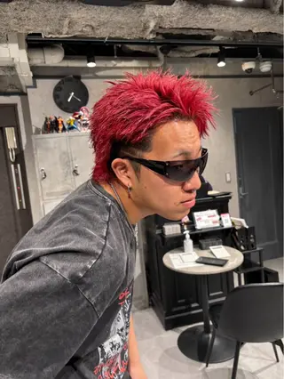 ショート カラー メンズ Aguhair dolce所属・すぐ予約可能⭕️ さかもとゆうきのヘアスタイル