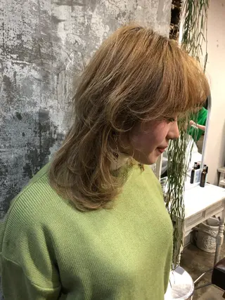 ロング カラー Pia hair Design Yakuin所属・Pia ツボイ ケイタのヘアスタイル