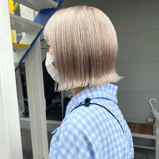 ミディアム カラー ヘアアレンジ lani 天神大名/ブリーチのヘアスタイル