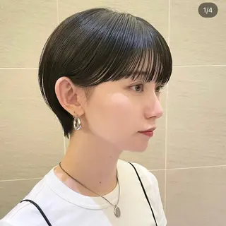 ショート 縮毛矯正、髪質改善 肘以上無料のヘアスタイル