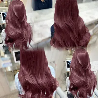 セミロング カラー 新宿/韓国風レイヤー 髪質改善/渋谷直樹のヘアスタイル