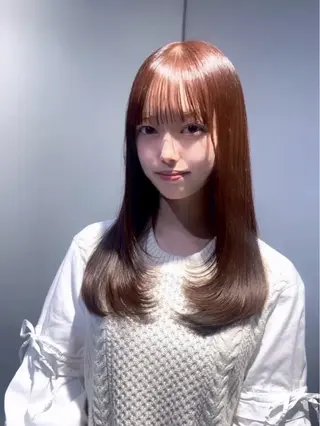 ロング カラー 髪質改善 /美髪矯正🫧ゆたかのヘアスタイル