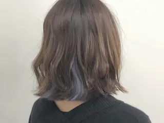 ミディアム カラー パーマ ヘアアレンジ ネイル マツエク・マツパ 川野 彩海のヘアスタイル