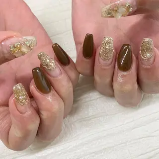 ネイル アイブロウ pu muのネイルデザイン