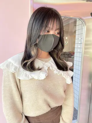 ミディアム カラー 心斎橋/ブリーチ minamiのヘアスタイル