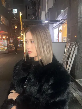 ミディアム 🏅EIGHT難波/ 【店長】タモツのヘアスタイル