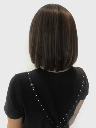 ミディアム カラー 二宮 早智子のヘアスタイル