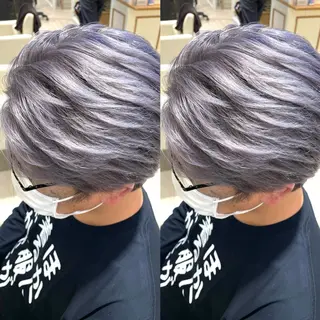 カラー メンズ ブリーチデザインカラ ー/メンズ◎mariのヘアスタイル