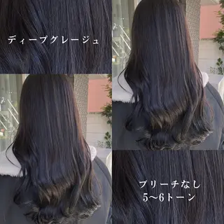 ロング カラー グレージュ/透明感/ 韓国ヘア/RISAのヘアスタイル