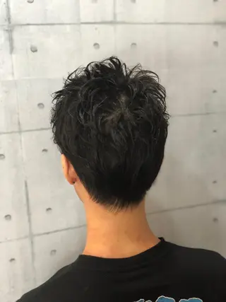 ショート パーマ メンズ 北脇 健治のヘアスタイル