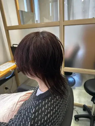 ミディアム カラー JOS所属・上野/エフェクトブリ ーチ✂︎touiのヘアスタイル