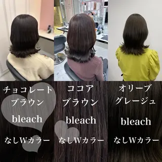 カラー 💙ハイトーン韓国風 色白ヘア💙manaのヘアスタイル